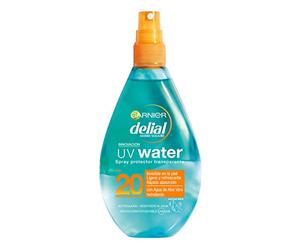 Garnier Delial UV Water Spray Transparente de Protección Solar para Cuerpo y Rostro, Protección Media SPF20 - 150 ml