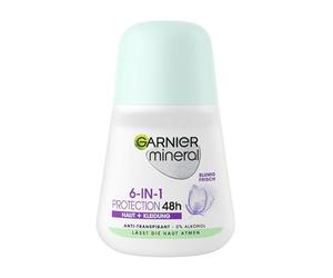 Garnier Desodorante mineral Bluming Fresh 6 en 1 protección 48h piel + ropa, 1 x 50 ml