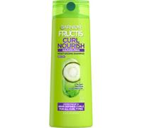Garnier Fructis Curl Nourish Champú sin sulfatos y sin silicona, enriquecido con aceite de coco y glicerina, sistema de 24 horas de rizos resistentes al encrespamiento, 370 ml, el paquete puede variar
