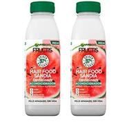 Garnier Fructis Hair Food, Acondicionador Sandía Revitalizante, Nutre y Desenreda, Para Cabello Seco o Apagado, Fórmula Vegana, Sin Siliconas, 350 ml (Paquete de 2)