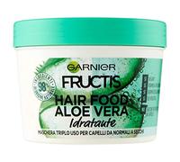 Garnier Fructis Hair Food Aloe Vera Mascarilla Reparadora 3 en 1 con fórmula vegana con 97% ingredientes de origen natural para cabello dañado