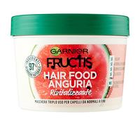 Garnier Fructis Hair Food Anguria Rivitalizzante, Maschera 3-in-1 per Capelli Fini, Balsamo, Maschera e Trattamento senza Risciacquo, 97% di Ingredienti di Origine Naturale, Senza Siliconi