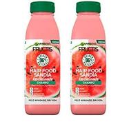 Garnier Fructis Hair Food, Champú Sandía Revitalizante, Limpia y Revitaliza, Para Cabello Seco o Apagado, Fórmula Vegana, Sin Siliconas, 350 ml (Paquete de 2)