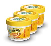 Garnier Fructis Hair Food - Máscara 3 en 1 con fórmula vegana, 390 ml Plátano