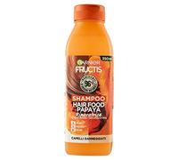 Garnier Fructis Hair Food Papaya Reparadora, Champú para cabello dañado, 96% de ingredientes de origen natural, sin silicona, 350 ml