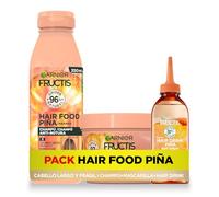 Garnier Fructis Hair Food Piña Champú, Mascarilla y Hair Drink, Pack 3x