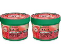 Garnier Fructis Hair Food Watermelon Mascarilla para cabello fino 400 ml (Paquete de 2)