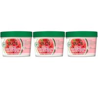 Garnier Fructis Hairfood Watermelon Mascarilla 3 en 1 para el cuidado del cabello, tratamiento capilar, deja brillar en acondicionador, acondicionador, vegano, con glicerina, aceite de coco, aceite de