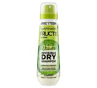 Garnier Fructis Invisible Dry Yuzu Lemon Champú seco sin agua con arcilla y arroz en polvo, refrescante, 3 botellas de 100 ml