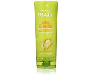 Garnier Fructis Liso & Brillo Acondicionador Fortificante que Alisa y Protege, con Keratina Vegetal Líquida y Aceite de Argán - 300 ml