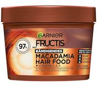 Garnier Fructis Macadamia - Mascarilla para el cabello seco y rebelde, sensación natural y suave, efecto alisador y efecto antiencrespamiento, sin siliconas, comida para el cabello, 3 en 1, 400 ml