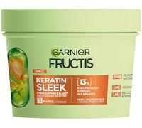 Garnier Fructis - Máscara de queratina con aceite de argán y complejo de queratina para cabello seco y propenso al encrespamiento, 370 ml