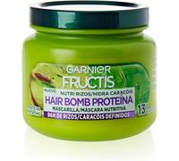 Garnier Fructis Mascarilla Hidrarizos, 320ml | Extracto de Bambú, Sin Parabenos, Para Cabello Rizado u Ondulado, Fructis
