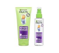 Garnier Fructis Método Rizado Rutina 2 Productos Champú y Spray | Complejo hidratante, ácido hialurónico, betaína de shea, hidratante, 72 h, definición para rizos 48 horas