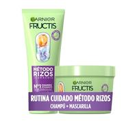 Garnier Fructis Método Rizos Champú+Mascarilla Capilar, 200ml + 370ml | Champú y Mascarilla Método Rizos, con o sin Aclarado, Define Rizos, Hidratación Profunda y Continúa con Sérum, Método Rizos