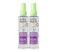 Garnier Fructis Método Rizos con 2x Sérum Spray para cabello rizado, Rizos y ondas definidas, Ácido hialurónico y Karité, Fórmula vegana, 150ml+150 ml
