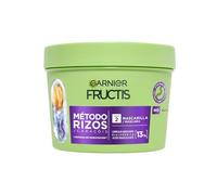Garnier Fructis Método Rizos Mascarilla Ácido Hialurónico y Karité, 370ml | Para Pelo Rizado, 1 Semana Hidratación, 4 Días Anti-Encrespamiento, Vegana, Sin Sulfatos, Sin Silicionas, Método Rizos