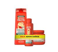 Garnier Fructis Rutina Adiós Daños con Tratamiento, Champú y Mascarilla | Vitaminas B3 y B6, Fórmula Vegana, Ingredientes Revitalizantes, Recupera el Cabello Dañado, Fructis
