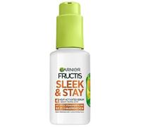 Garnier Fructis - Sérum termoprotector para cabello liso y brillante a largo plazo, resistente a la humedad, tratamiento alisador con queratina vegetal y aceite de argán, liso queratina, 50 ml