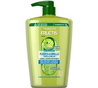 Garnier Fructis Shampoo Frueza & Brillo XXL con Vitamina B6, 1000ml | Niacinamida, Vitamina B3 y B6, Fórmula de Cuidado Capilar, Fortalece y Brinda Brillo, Cabello Fuerte y Sano, Fructis