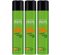 Garnier Fructis Style Sleek and Shine Anti-Humidity Hairspray Ultra Strong Hold Frizz Protection 8.25 oz 3 recuento (el embalaje puede variar)