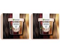 GARNIER GOOD Coloración Permanente Premium Starter Kit, Color Brillante, 100% Cobertura de Canas, Color Duradero 8 Semanas, 90% Origen Natural, Sin Amoniaco, Vegano, Cruelty Free, 5.0 Castaño café