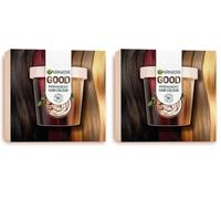 GARNIER GOOD Coloración Permanente Premium Starter Kit, Color Brillante, 100% Cobertura de Canas, Color Duradero 8 Semanas, 90% Origen Natural, Sin Amoniaco, Vegano, Cruelty Free, 8.0 Rubio Miel