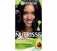 Garnier Hair Color Nutrisse Crema nutritiva 10 negro (regaliz) Tinte permanente para el cabello 1 unidad (el embalaje puede variar)