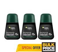 Garnier Hombres Magnesio Ultra Dry Desodorante Roll-On 72H Protección contra ...