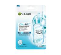 Garnier Hyaluron+ Barrier Repair Serum Mask, hidrata y repara con ácido hialurónico y ceramidas, hidratación intensa, fortalecimiento de barrera cutánea, para pieles sensibles, máscara de tejido