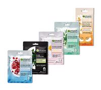 Garnier HydraBomb 5 mascarillas de tela con diferentes efectos para el cuidado de la piel