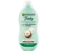 Garnier Intensive 7 Days - Loción corporal de manteca de karité y extracto de probióticos 400 ml, humectante calmante ultra reabastecedor, de rápida absorción y no grasosa