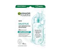 Garnier Mascarilla de suero salicílico antiimperfección PureActive - Reduce los poros visibles y las imperfecciones - 1 pieza