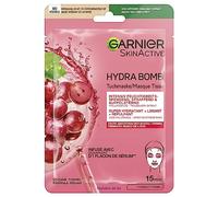 Garnier Mascarilla de tela, mascarilla facial para primeros signos del envejecimiento, reafirmante, rellenadora e hidratante, con ácido hialurónico y extracto de semilla de uva, Hydra Bomb, 28 g