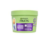 Garnier Mascarilla hidratante para todo tipo de rizos, repara y revitaliza, con ácido hialurónico y karité, vegano, sin siliconas, método de rizos de fructis, 1 x 370 ml