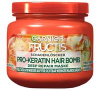 Garnier Mascarilla reparadora contra daños en el cabello, para menos puntas abiertas y longitudes más fuertes, con aceite de Amla y complejo Pro-Keratin+ Repair, extintor de daños Fructis Deep Repair