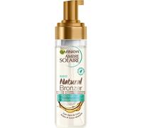 Garnier Ambre Solaire - Mousse autobronceadora natural, cara y cuerpo para un bronceado natural hasta una semana, fórmula vegana, enriquecida con agua de coco hidratante