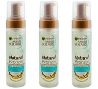Garnier NATURAL BRONZER Mousse Autobronceadora 3 X 200Ml - Con Agua De Coco