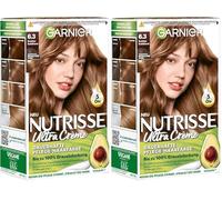 Garnier nutrisse Crema coloration Color Rojo Oscuro 3.5/coloración para pelo para Permanente Color de cabello (con 3 Nährenden Aceites) - 3 x 1 pieza (Paquete de 2)