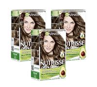 Garnier nutrisse Crema coloration Mocca marrón claro 50, Coloración para pelo para Permanente Color de cabello (con 3 Nährenden Aceites) - 1 pieza