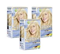 Garnier nutrisse Crema coloration Natural brillante ámbar Rubio 9.34/coloración para pelo para Permanente Color de cabello (con 3 Nährenden Aceites) - 3 x 1 pieza