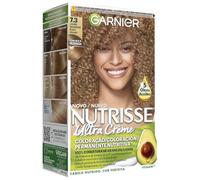 Garnier Nutrisse Creme Coloración Nutritiva Permanente, Tinte 100% Cobertura de Canas con Mascarilla Nutritiva de 5 Aceites - Tono 7.3 Rubio Dorado