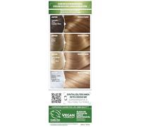 Garnier Nutrisse Creme Coloración Permanente, Tono 7.3 Rubio Dorado | Con 4 Aceites Naturales de Aguacate, Oliva, Karité y Arándano, 100% Cobertura de Canas, Hasta 8 Semanas, Nutrisse