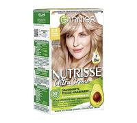 Garnier Nutrisse - Tinte para el cabello con aceites de frutas nutritivos, coloración con 8 semanas de duración, tinte ultra crema, 8,11 rubio ceniciento