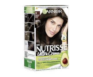 Garnier Nutrisse - Tinte para el cabello con aceites de frutas nutritivos, coloración con 8 semanas de duración, tinte ultra crema, 030 Espresso