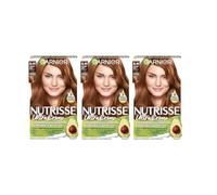 Garnier Nutrisse Ultra Crème Pack x3 6.41 Marrón Intenso | Coloración Permanente Nutritiva, Sin Siliconas, Cuidado Intenso, Garnier Nutrisse Ultra Crème