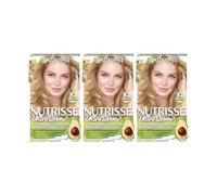 Garnier Nutrisse Ultra Crème Pack x3 9.0 Rubio Muy Claro | Coloración Permanente Nutritiva, Sin Siliconas, Cuidado Intenso, Garnier Nutrisse Ultra Crème