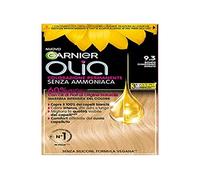 Garnier Olia coloración del cabello, tintura permanente sin amoníaco, aceites de flores de origen natural, fórmula vegana, rubio dorado muy claro