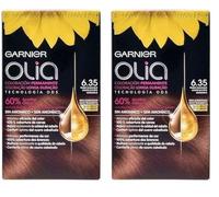 Garnier Olia Coloración Permanente sin Amoniaco, con Aceites Florales de Origen Natural, Color Tono 6.35 Rubio Caramelo, 1 Unidad (Paquete de 2)