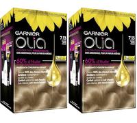 Garnier - Olia - Coloration Permanente à l’Huile Sans Ammoniaque Blond - 7.13 Blond Beige Foncé (Paquete de 2)